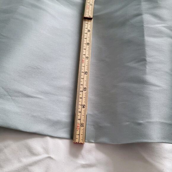 $895 Sachin & Babi Hannah Ash Blue One-Shoulder Satin Gown Maxi Dress Sz 4 - Picture 14 of 16